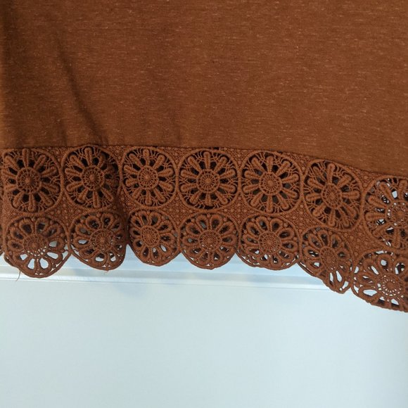 Zara Orange Crop Top with Crochet Bottom - Picture 4 of 6